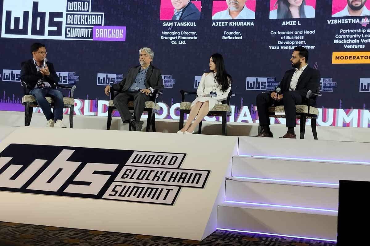 Panel discussion at the World Blockchain Summit 2022.