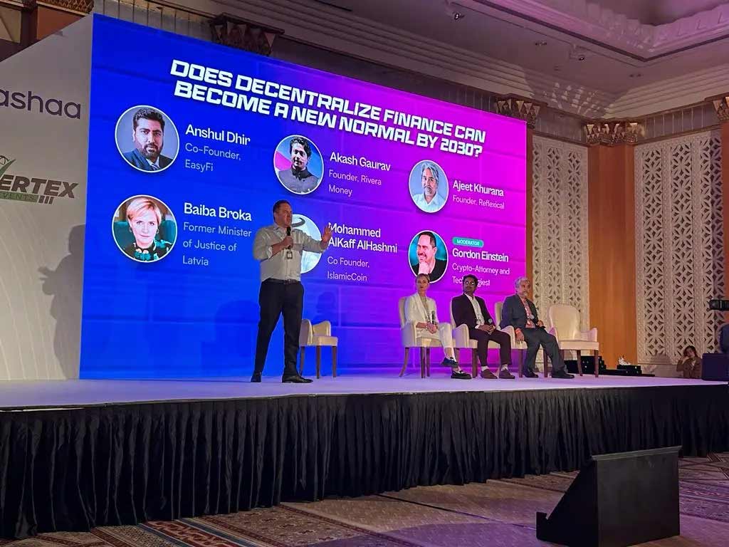 Panel discussion at the Blockchain Summit and Awards Dubai 2023