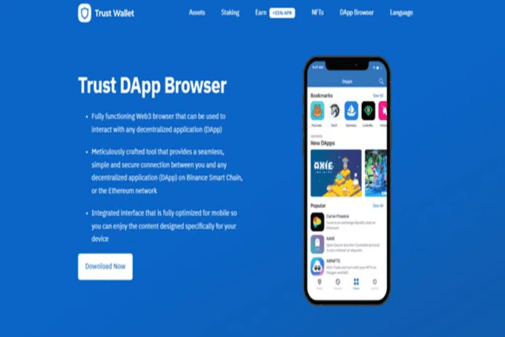 Trust wallet DApp browser