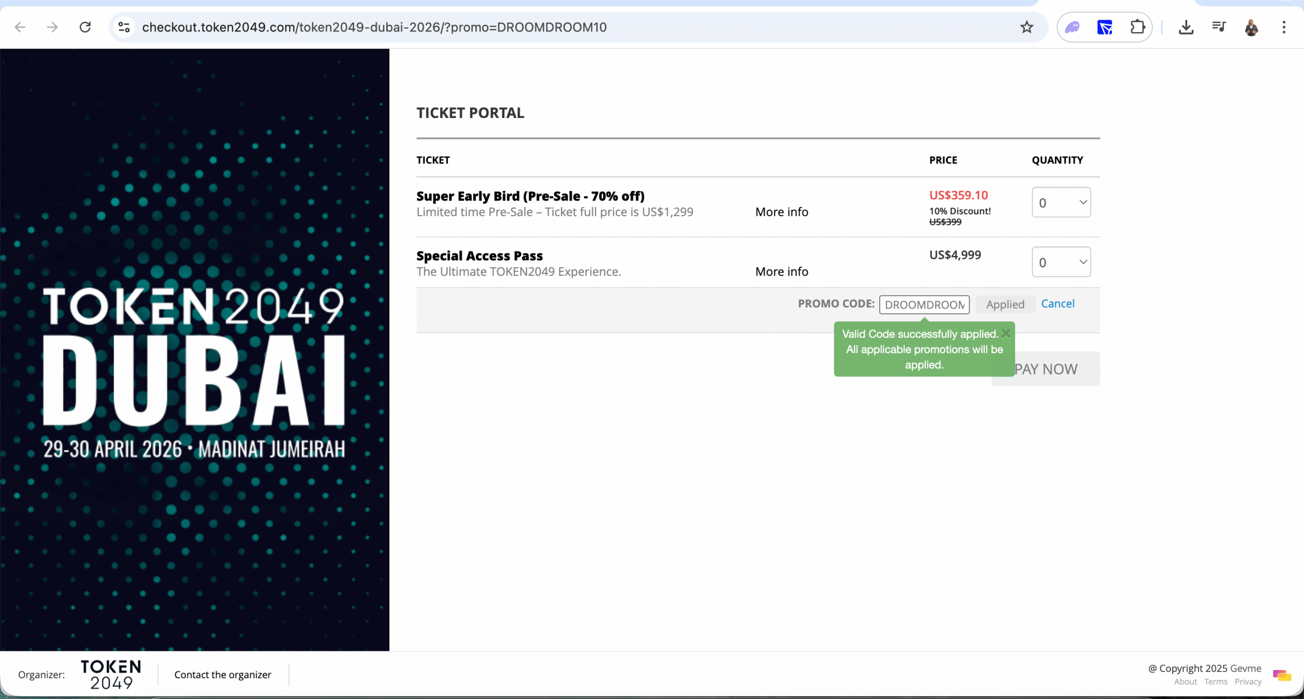 TOKEN2049 Promo Code