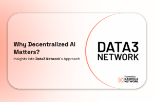 Why Decentralized AI Matters? Insights into Data3 Network's Approach 2 Decentralized AI Data3