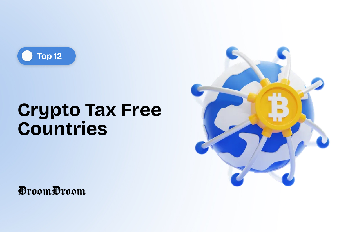 Map showing countries where crypto is tax-free