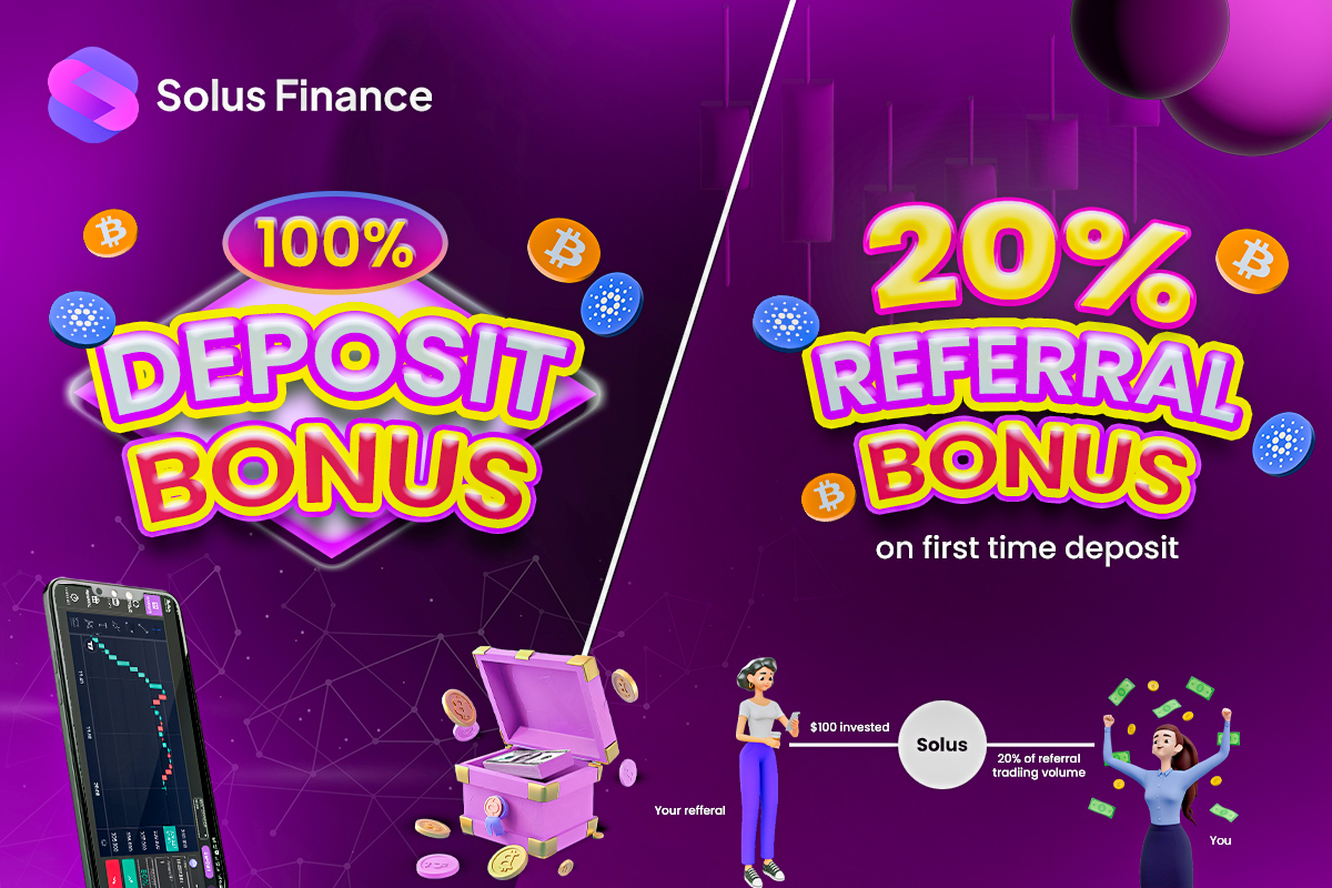 Trade, Earn, and Grow: Unlock a 100% Bonus and 20% Referral Rewards with  Solus Finance