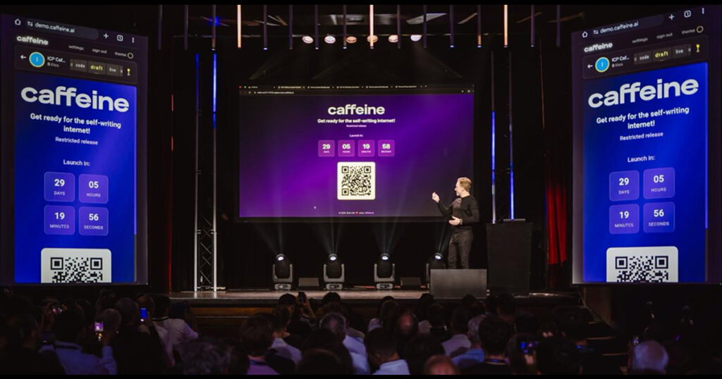 Live Caffeine demonstration rounds out a landmark day at the 2025 World Computer Summit