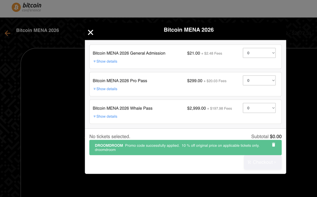 BitcoinMENA Promocode: DROOMDROOM [10% OFF]