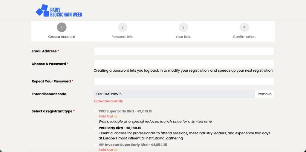 Discount code for PBW