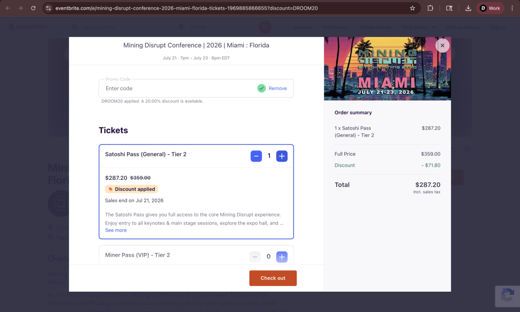 Mining Disrupt Promo Code: DROOM20