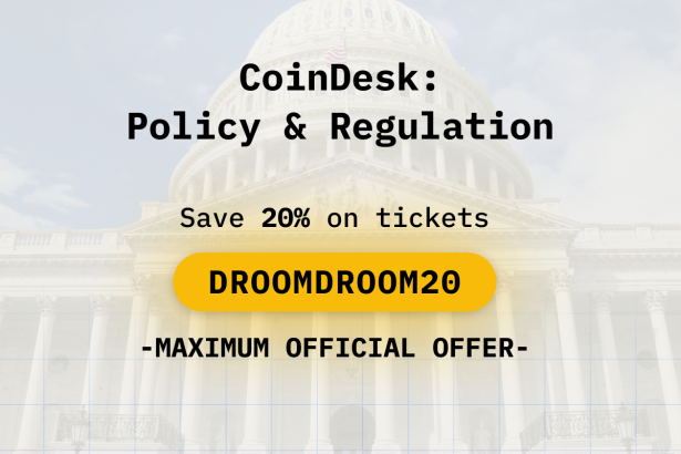 CoinDesk Policy & Regulation Promo Code_ DROOMDROOM20