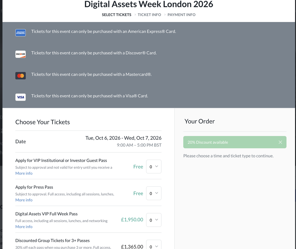 Digital Assets Week Discount Code: DROOM [20% OFF]